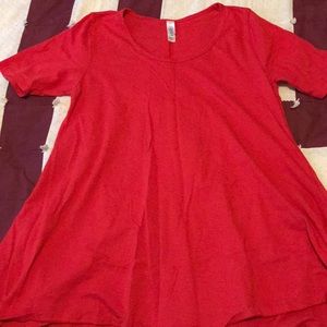 Red Lularoe perfect-t